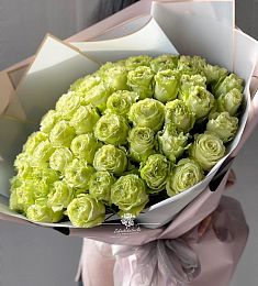 61 фисташковая роза в оформлении