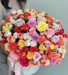 Букет в коробке "Цветочный Бум"