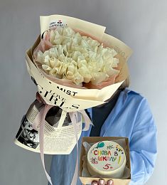 Сет "Бенто и 7 роз" к 1 сентября